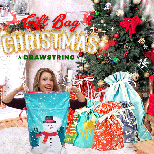 ⏳Black Friday Sale!🚨 Lowest Price Ever, Don't Miss Out! 🎅🎁The World’s Best Christmas Gift Bag With Drawstring